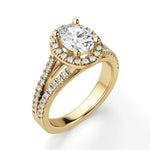 Load image into Gallery viewer, Palm Springs Oval Cut 1.00 Ct Center Engagement Ring Moissanite
