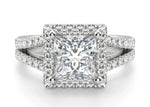 Load image into Gallery viewer, Palm Springs Princess Cut 1.00 Ct Center Engagement Ring Moissanite
