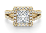 Load image into Gallery viewer, Palm Springs Princess Cut 1.00 Ct Center Engagement Ring Moissanite
