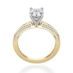 Load image into Gallery viewer, Irene Oval Cut 1.00 Ct Center Engagement Ring Moissanite
