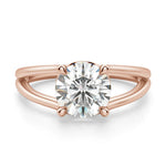 Load image into Gallery viewer, The Elan Round Cut 1.50 Ct Centre Engagement Ring Moissanite
