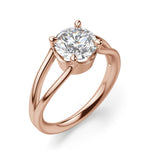 Load image into Gallery viewer, The Elan Round Cut 1.50 Ct Centre Engagement Ring Moissanite
