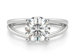 Load image into Gallery viewer, The Elan Round Cut 1.50 Ct Centre Engagement Ring Moissanite
