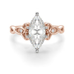 Load image into Gallery viewer, Celtic Knot Marquise Cut 2.00 Ct Center Engagement Ring Moissanite
