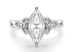 Load image into Gallery viewer, Celtic Knot Marquise Cut 2.00 Ct Center Engagement Ring Moissanite
