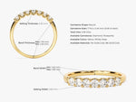 Load image into Gallery viewer, U-prong Seven Stone Moissanite Anniversary Band (0.35 Ct Tw)