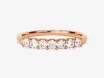 Load image into Gallery viewer, U-prong Seven Stone Moissanite Anniversary Band (0.35 Ct Tw)