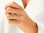 Load image into Gallery viewer, U-prong Seven Stone Moissanite Anniversary Band (0.35 Ct Tw)