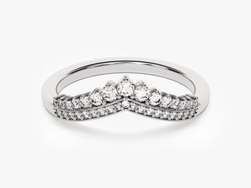 Tiara Moissanite Wedding Band