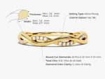 Load image into Gallery viewer, Twisted Vine Moissanite Wedding Band
