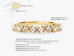 Load image into Gallery viewer, Petite Baguette Cluster Moissanite Wedding Band
