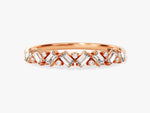 Load image into Gallery viewer, Petite Baguette Cluster Moissanite Wedding Band
