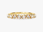 Load image into Gallery viewer, Petite Baguette Cluster Moissanite Wedding Band
