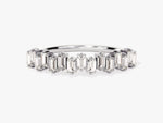 Load image into Gallery viewer, Vertical Baguette Moissanite Wedding Band
