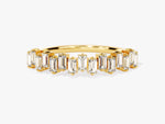 Load image into Gallery viewer, Vertical Baguette Moissanite Wedding Band
