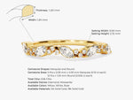 Load image into Gallery viewer, Marquise And Round Cluster Moissanite Wedding Band
