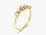 Load image into Gallery viewer, Vintage Bold Cluster Moissanite Wedding Band
