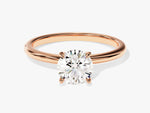 Load image into Gallery viewer, 4-prong Solitaire Round Cut Moissanite Engagement Ring (1.00 Ct)
