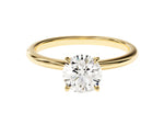 Load image into Gallery viewer, 4-prong Solitaire Round Cut Moissanite Engagement Ring (1.00 Ct)
