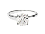 Load image into Gallery viewer, 4-prong Solitaire Round Cut Moissanite Engagement Ring (1.50 Ct)
