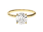 Load image into Gallery viewer, 4-prong Solitaire Round Cut Moissanite Engagement Ring (1.50 Ct)
