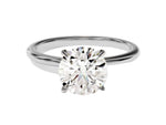 Load image into Gallery viewer, 4-prong Solitaire Round Cut Moissanite Engagement Ring (2.00 Ct)
