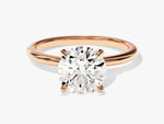 Load image into Gallery viewer, 4-prong Solitaire Round Cut Moissanite Engagement Ring (2.00 Ct)
