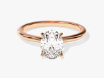 Load image into Gallery viewer, 4-prong Solitaire Oval Cut Moissanite Engagement Ring (1.50 Ct)
