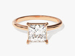 Load image into Gallery viewer, Princess Cut Solitaire Moissanite Engagement Ring (1.50 Ct)
