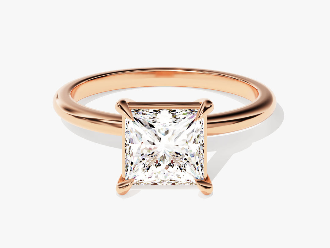 Princess Cut Solitaire Moissanite Engagement Ring (1.50 Ct)