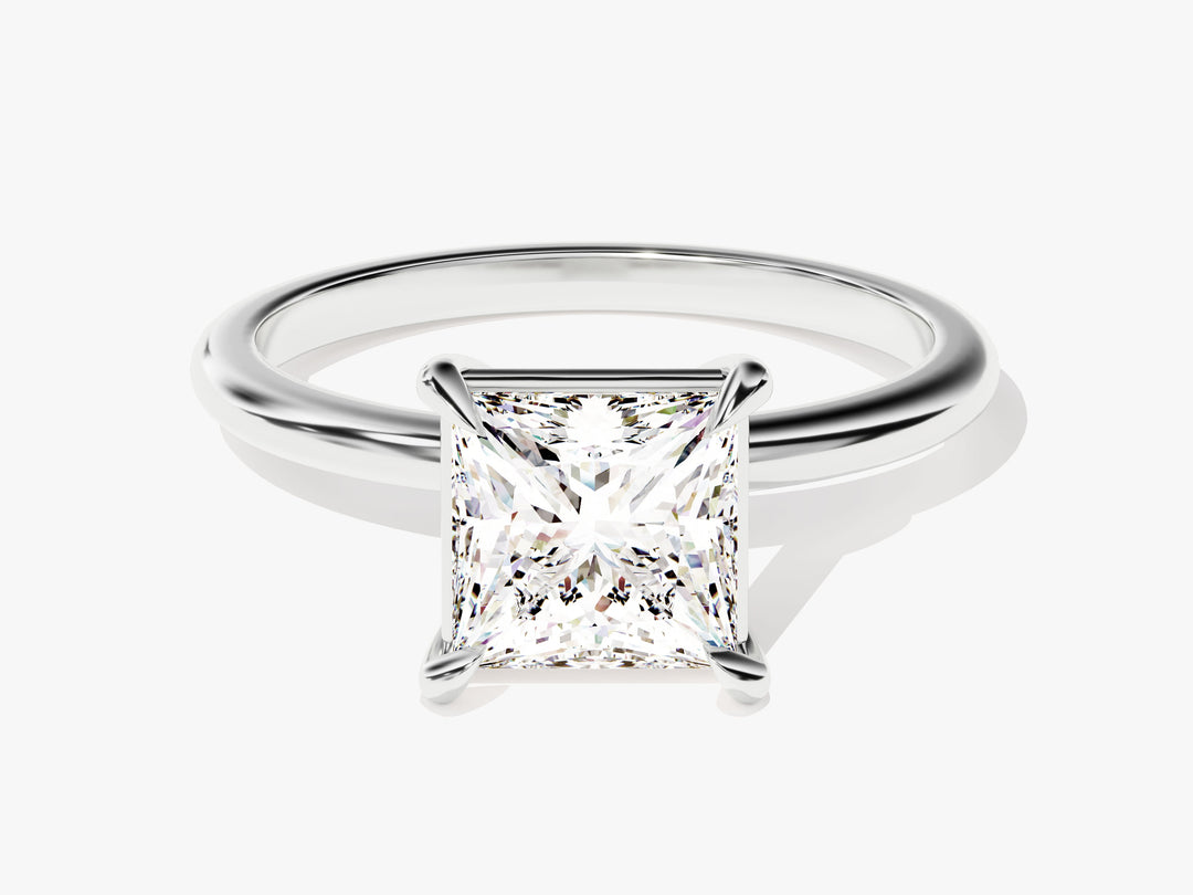 Princess Cut Solitaire Moissanite Engagement Ring (1.50 Ct)