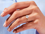 Load image into Gallery viewer, 6-prong Solitaire Round Cut Moissanite Engagement Ring (2.00 Ct)
