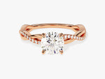 Load image into Gallery viewer, Twist Moissanite Engagement Ring (1.00 Ct)
