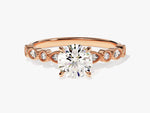 Load image into Gallery viewer, Milgrain Marquise Side Stone Moissanite Engagement Ring (1.00 Ct)
