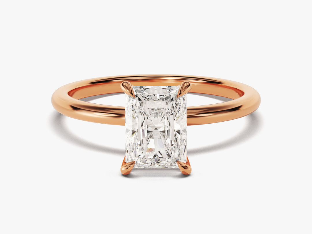 Radiant Cut Solitaire Moissanite Engagement Ring (1.50 Ct)