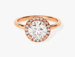 Load image into Gallery viewer, Round Halo Moissanite Engagement Ring (1.50 Ct)
