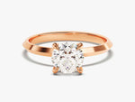 Load image into Gallery viewer, Knife Edge Round Moissanite Engagement Ring (1.00 Ct)
