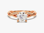 Load image into Gallery viewer, Twisted Solitaire Moissanite Engagement Ring (1.00 Ct)
