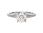 Load image into Gallery viewer, Channel Set Round Cut Moissanite Engagement Ring (1.00 Ct)
