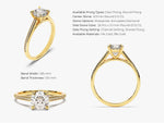 Load image into Gallery viewer, Channel Set Round Cut Moissanite Engagement Ring (1.00 Ct)
