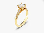 Load image into Gallery viewer, Double Pave Set Cathedral Moissanite Engagement Ring (1.00 Ct)
