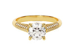 Load image into Gallery viewer, Double Pave Set Cathedral Moissanite Engagement Ring (1.00 Ct)
