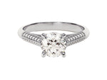 Load image into Gallery viewer, Double Pave Set Cathedral Moissanite Engagement Ring (1.00 Ct)
