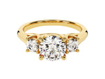 Load image into Gallery viewer, Trellis Three Stone Round Moissanite Engagement Ring (2.00 Ct Tw)
