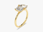 Load image into Gallery viewer, Pear And Emerald Cut Toi Et Moi Moissanite Engagement Ring (2.50 Ct)
