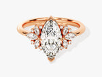 Load image into Gallery viewer, Vintage Cluster Marquise Cut Moissanite Engagement Ring (1.50 Ct)
