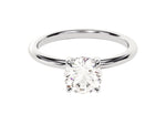 Load image into Gallery viewer, Hidden Halo Round Moissanite Engagement Ring (1.00 Ct)
