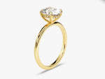 Load image into Gallery viewer, Hidden Halo Oval Moissanite Engagement Ring (2.00 Ct)
