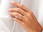 Load image into Gallery viewer, Asscher Cut Moissanite Engagement Ring With Pave Set Side Stones (1.00 Ct)
