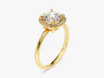 Load image into Gallery viewer, Cushion Halo Moissanite Engagement Ring (1.50 Ct)
